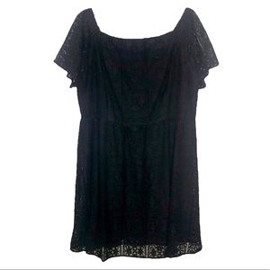 🆕Mossimo (Target) XXL Black lace midi dress NWT!